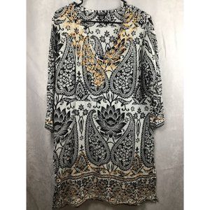 Jackpot Missy V-Neck Pullover  Sheer Boho Cover Up One Size